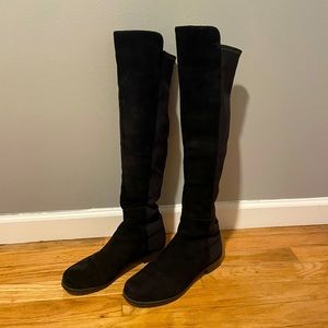 Stuart weitzman over the knee boots in black suede. Original box included.